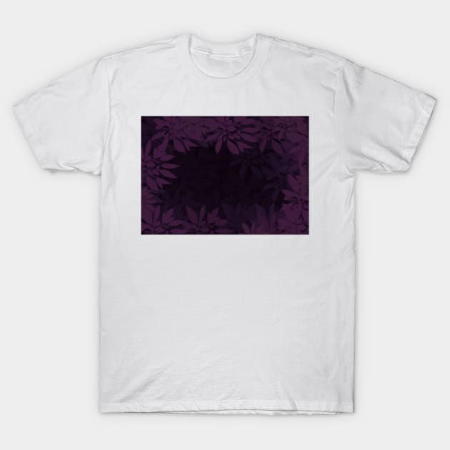 Purple leaves T-Shirt by Keniixx